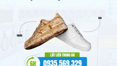 Dịch vụ vệ sinh giày Quảng Ngãi sáng bóng, uy tín