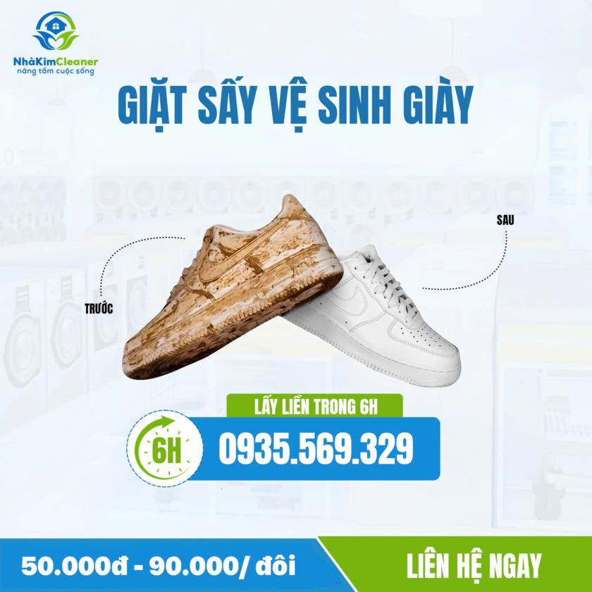 Dịch vụ vệ sinh giày Quảng Ngãi sáng bóng, uy tín